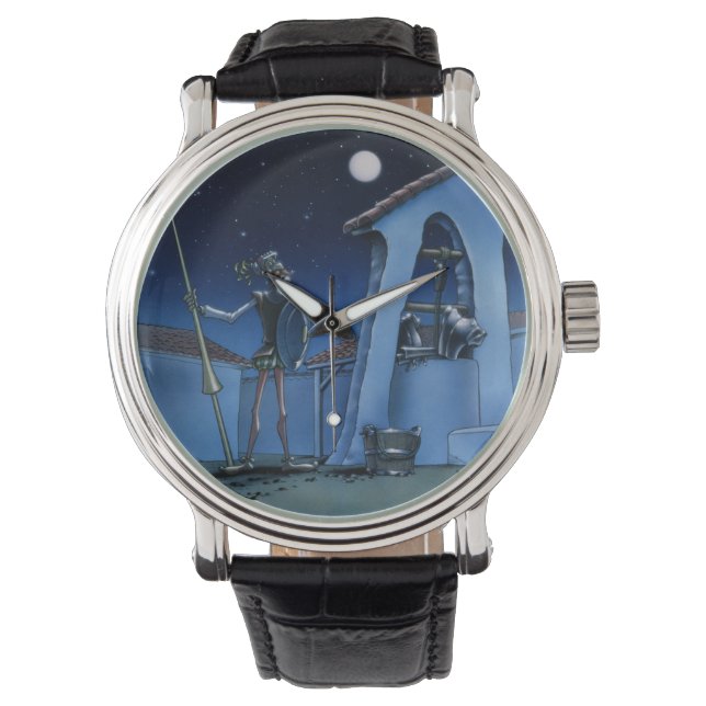 正しい時間？決して不可能な夢では@QUIXOTEdotTV 腕時計 (正面)