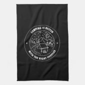 正しい民はキャンプの方が好い キッチンタオル (縦)