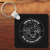 正しい民はキャンプの方が好い キーホルダー (正面)