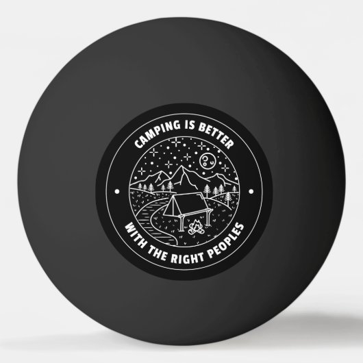 正しい民はキャンプの方が好い 卓球ボール (正面)