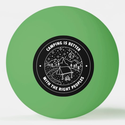 正しい民はキャンプの方が好い 卓球ボール (正面)