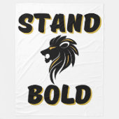 正しい者はっきりしたは獅子の如し フリースブランケット (正面)