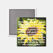 正しい聖書の聖句ひまわりの果実 マグネット (正面/裏面)