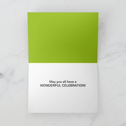 正しい軌道のお祝いの親卒業生 カード (内部)