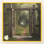 「正しい道」 ガラスコースター (正面)