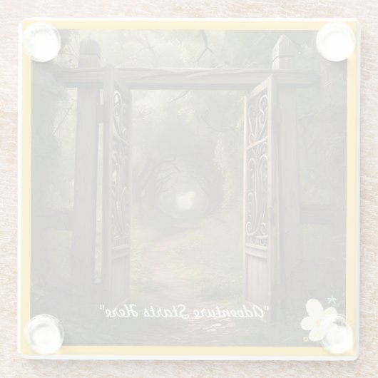 「正しい道」 ガラスコースター (裏面)