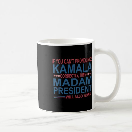 正しくカマラを発音できないマダムPr コーヒーマグカップ (右)