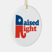 正しく上げられる セラミックオーナメント (右)