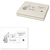 正しく戻る先生ゴム印 ラバースタンプ (押印)