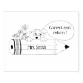 正しく戻る先生ゴム印 ラバースタンプ (インプリント)