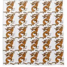 正しく直面する音符とのココペリ シャワーカーテン