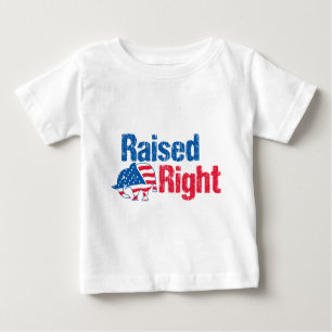 正しく育てられた-共和党員 ベビーTシャツ