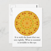 正しく見えるハートと…... ポストカード (正面/裏面)