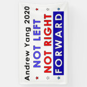 正し離れくないフォワード – Andrew Yang 2020 横断幕 (縦)