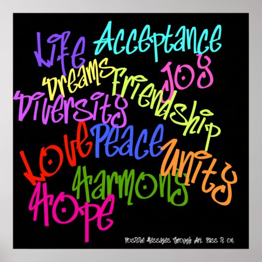 正のグラフィティ ポスター (正面)