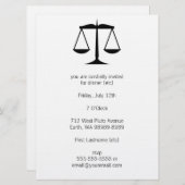 正はかりで測義の法 招待状 (正面/裏面)