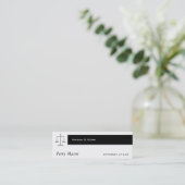 正はかりで測義の スキニー名刺 (スタンド正面)