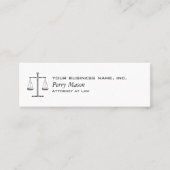 正はかりで測義の スキニー名刺 (正面)