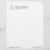 正はかりで測義の レターヘッド (正面/裏面)