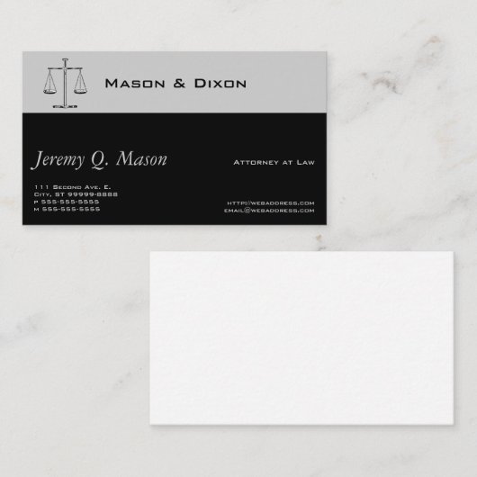 正はかりで測義の 名刺 (正面/裏面)