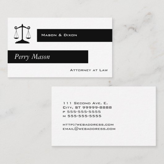 正はかりで測義の 名刺 (正面/裏面)