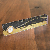 正はかりで測義の |弁護士 |法務局 デスクネームプレート (側面)