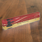 正はかりで測義の|法則|弁護士 デスクネームプレート (側面)