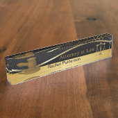 正はかりで測義の|法則|弁護士 デスクネームプレート (側面)