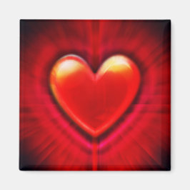 正カスタム方形磁石血赤ゴシックハート マグネット