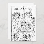 正ミニマル統出生場 サンキューカード (正面/裏面)