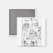 正ミニマル統出生場 マグネット (正面/裏面)