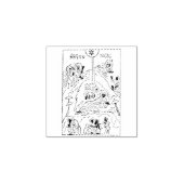 正ミニマル統出生場 ラバースタンプ (インプリント)