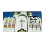 正ロシアの正教会 ラベル (正面)