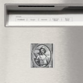 正二世、ペトルス・デ・イオデの彫刻 マグネット (インサイチュ (食洗機))