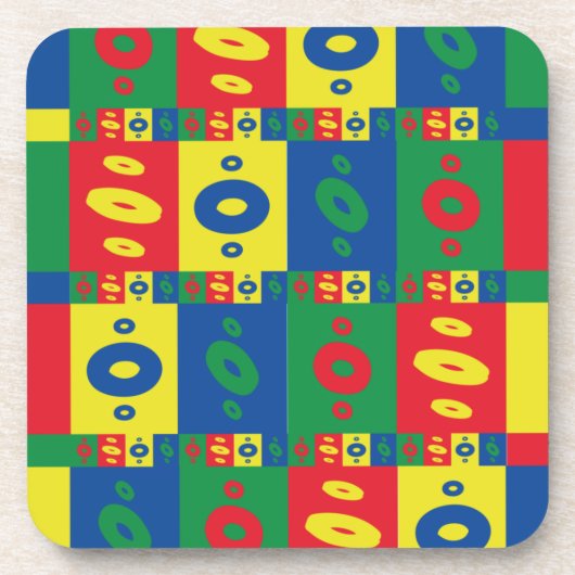 正体筆のライトファイブの色 コースター (正面)