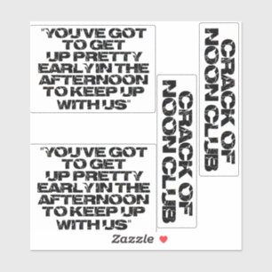 正午クラブの亀裂！クラブに参加 シール