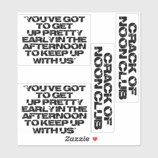 正午クラブの亀裂！クラブに参加 シール (シート)