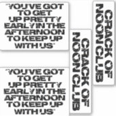 正午クラブの亀裂！クラブに参加 シール (正面)