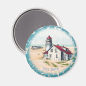 正午ライトハウスマグネット マグネット (正面/裏面)