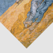 正午、残りの仕事からビンセント・ヴァン・ゴッホ 薄葉紙 (詳細)