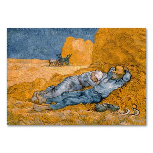 正午 – Vincent VanによるRest from Workゴッホ テーブルナンバー (正面)