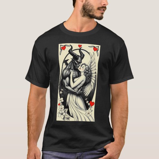 正反対のものが引き合う 1 Tシャツ (正面)
