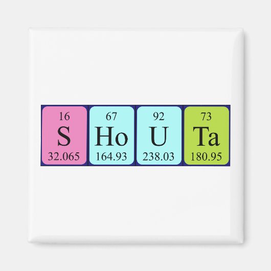 正多周期表名磁石 マグネット (正面)