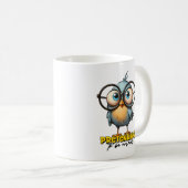 正常おもしろいなマグカップを装った鳥 コーヒーマグカップ (正面右)