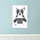 正常であることは退屈である キャンバスプリント (インサイチュ (ウッドフロア))