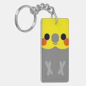 正常なオスのCockatiel キーホルダー (正面左)