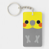 正常なオスのCockatiel キーホルダー (正面)