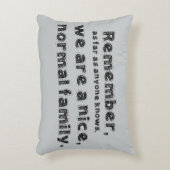 正常な家族のアクセントの枕 アクセントクッション (正面(垂直))