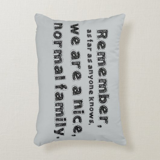 正常な家族のアクセントの枕 アクセントクッション (正面(垂直))