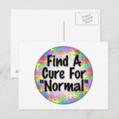 正常な治療法を見つける ポストカード (正面/裏面)
